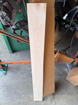 HIGH DENSITY Birdseye Maple .3''x4.2 x40  KD Neck Fret