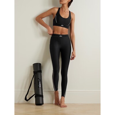 Alo Yoga Airlift High-Waist Suit Up Legging Black/White XS | eBay