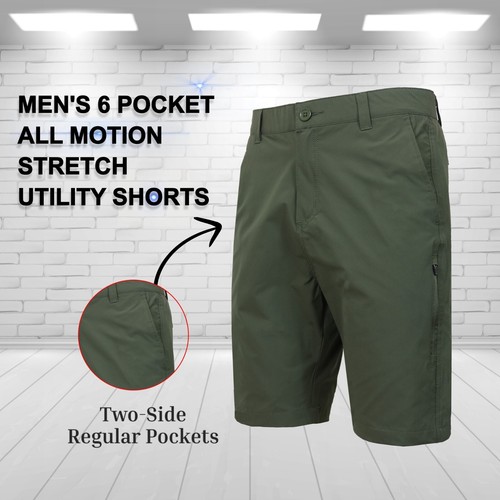 Mens Cotton Flex Stretch Button Closure Chino Shorts (Sizes 30-42) NEW FREE SHIP - Picture 21 of 28