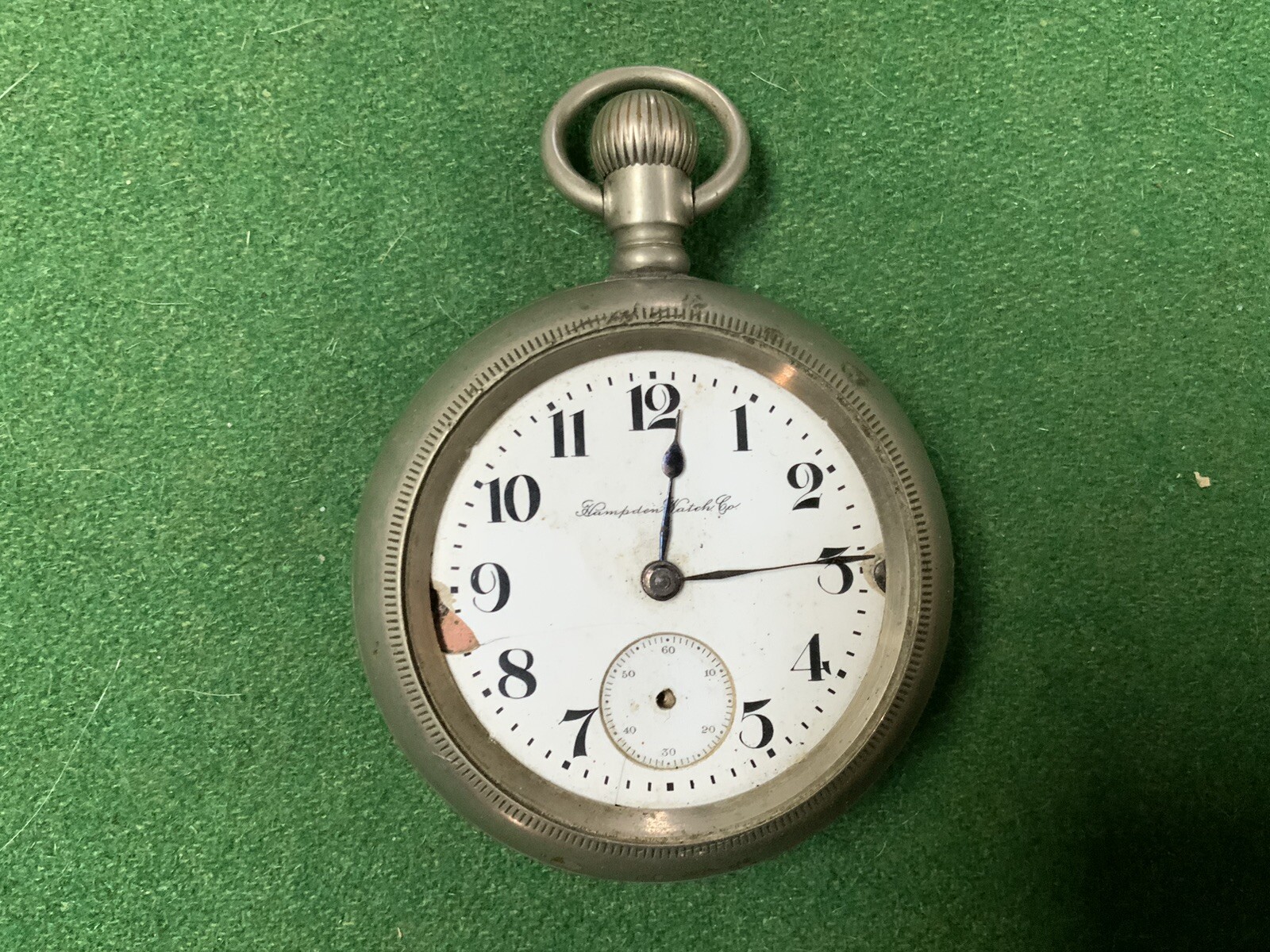 Hampden Pocket Watch with extra Keystone Case eBay