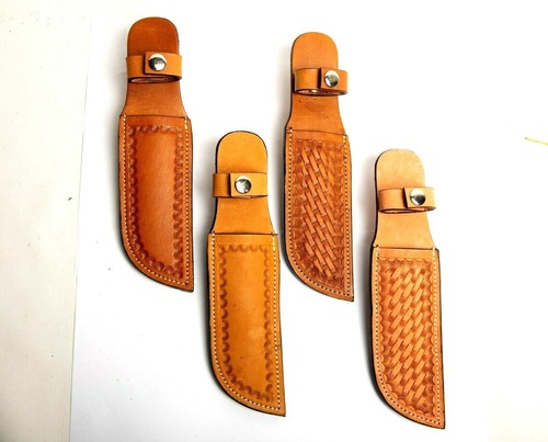 Ceinture en cuir véritable avec boucle perforée Fait main au