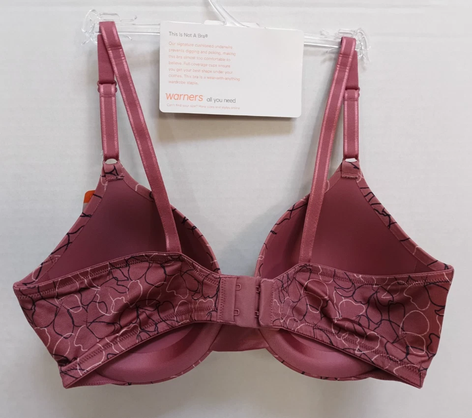 Nuevo con etiquetas Sujetador Camiseta Warner's This Is Not A Con Aros Ligeramente Forrado 01593 38B Foto 3 de 3