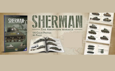 AMMO by Mig Jimenez Colour Book - Sherman: The American Miracle (80 pages)