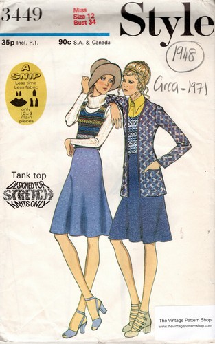 Patron De Couture Vintage Simplicity 1944 - Blouse B34 (R704) - Pour Femmes, Style Rétro