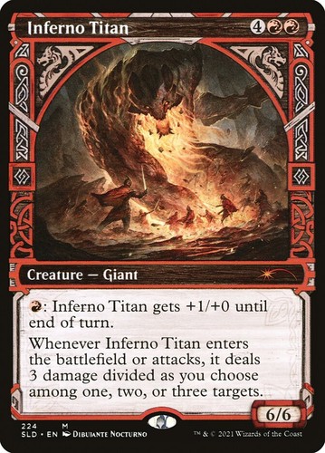 MTG English FOIL Magic Card URO, TITAN OF NATURE'S WRATH, Secret