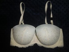 NWT Victoria's Secret Dream Angels Light Blue White Lace Lined Multiway Bra 34D