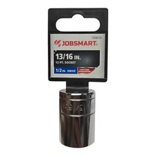 Jobsmart  13/16" 12 Point 1/2” Drive Chrome Socket 1038375