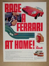 1966 Revell Slot Car Racing Sets ferrari photo vintage print Ad