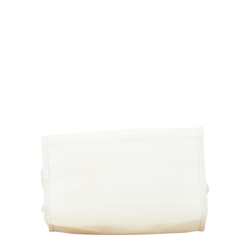 Borsa a tracolla Saint Laurent Ysl Monogram in pelle bianca da donna