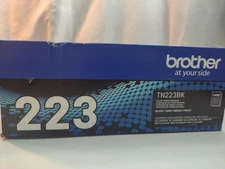 Brother Genuine TN223BK Standard Yield Toner Cartridge Replacement, Black, New