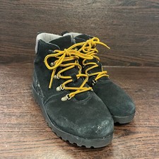 UGG Kids Adirondack Hiker Boots Size 4 Black Suede Leather Waterproof 1094479K