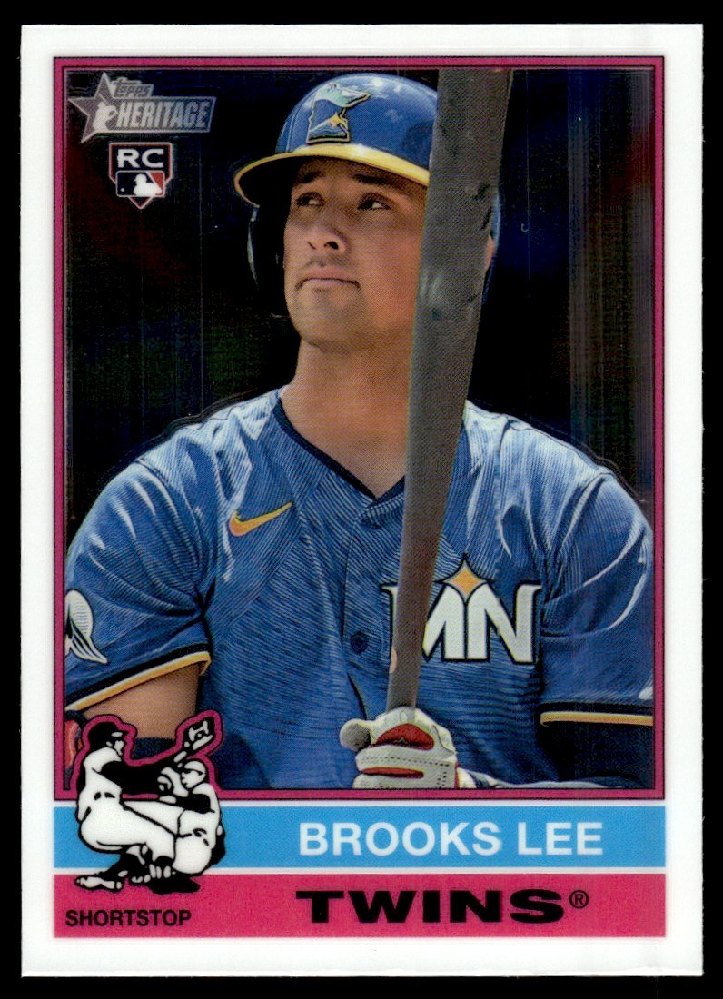 2025 Topps Heritage Chrome Brooks Lee Rookie Minnesota Twins #63