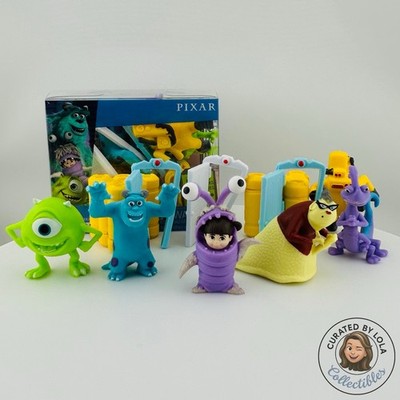 Disney x Pixar Monsters Critter Crate Mini Vinyl Figures & Play Mat | NIB