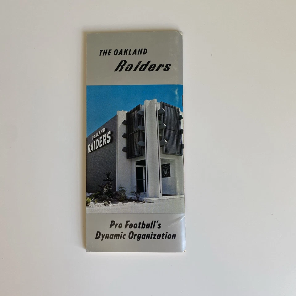 Vintage 1968 Oakland Raiders Official Press Radio Television Guide Football - Image 2 of 4