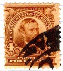 USA 1902 Ulysses S Grant 4 Cent Postage Stamp Brown Used Sc 303 SA 496 — photo 5