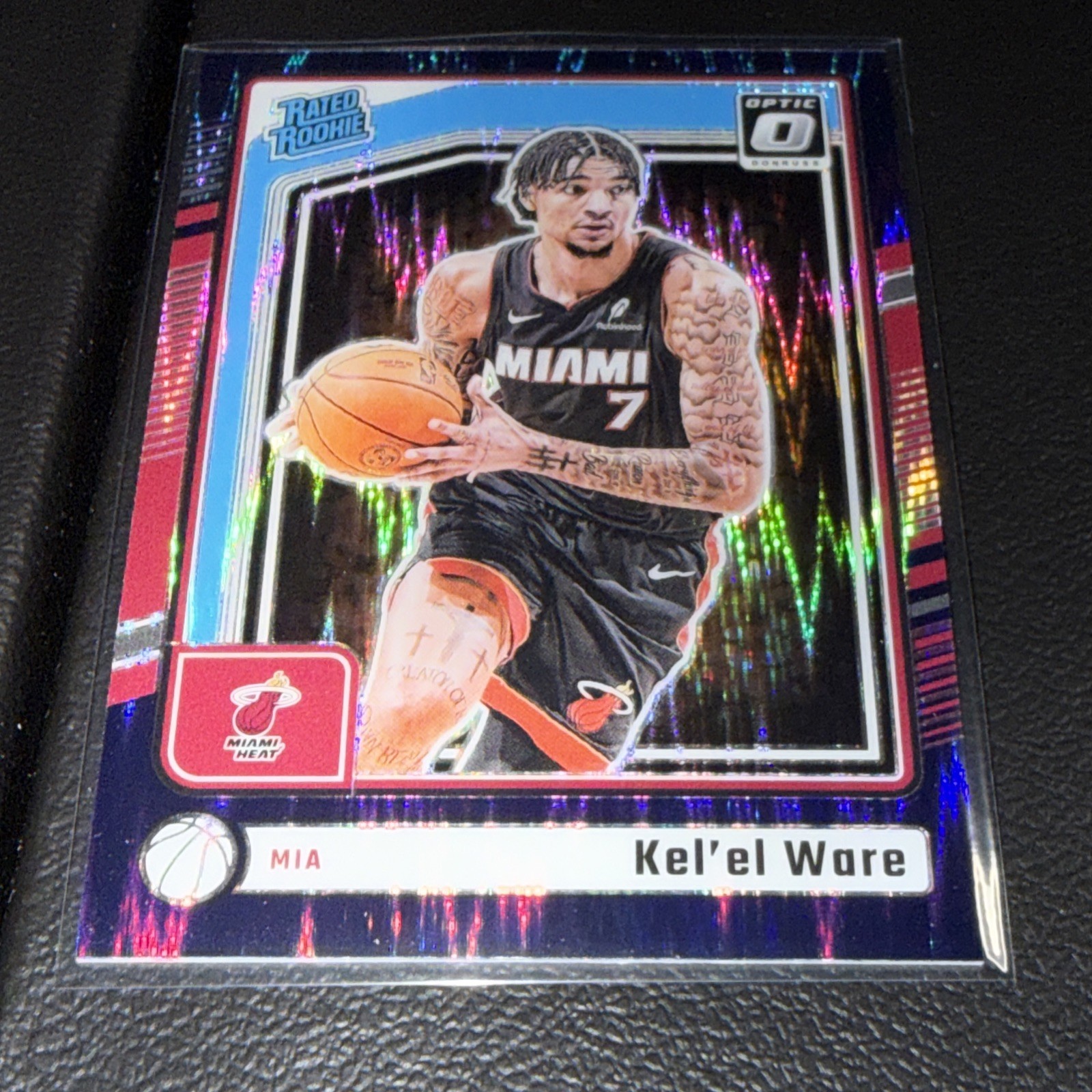 2024-25 Panini Donruss Optic Rated Rookie Kel'el Ware #280 Purple Shock Prizm RC