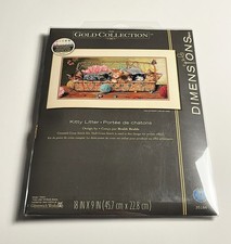 Dimensions Gold Collection Kitty Litter 35184 Counted Cross Stitch Kit NEW