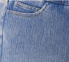 Isaac Mizrahi Live! 16 Regular Knit Denim Pull on Capri Jeans A599555 — photo 4