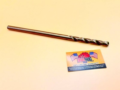 1/2'' x 12'' Aircraft Extension Drill Bit Cobalt M42 Drill Hog  Lifetime Warranty