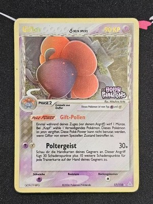 Pokemon Giflor/Vileplume δ Delta Stamped 17/110 DE - EX Holon Phantoms - Played