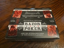 2006 Razor Poker Inaugural Edition Hobby Trading Card EMPTY Box with 24 wrappers