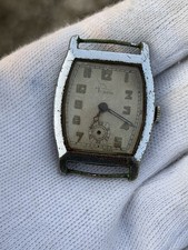 RARE VINTAGE GENTS 1930s ROLEX TUDOR TANK WRISTWATCH - WORKING ORDER