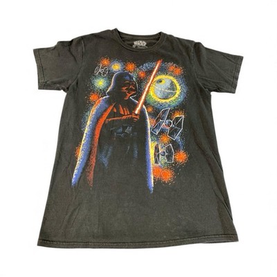 Star Wars Darth Vader Starry Night Graphic Tee Mens Medium The Dark Side