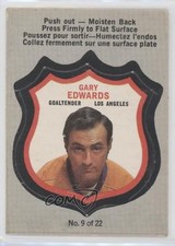 1972-73 O-Pee-Chee Player's Crests Gary Edwards #9 0a4