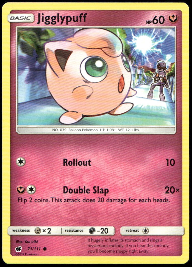 Jigglypuff 71/111 Common Crimson Invasion Pokemon Lightly Played