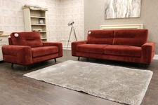 G Plan VINTAGE Stamford Formal Back  Grand Sofa & Snug Chair