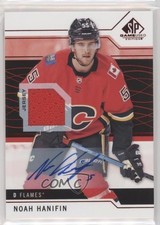 2018-19 Upper Deck SP Game Used Red Auto Jersey Noah Hanifin #67 Auto l4n