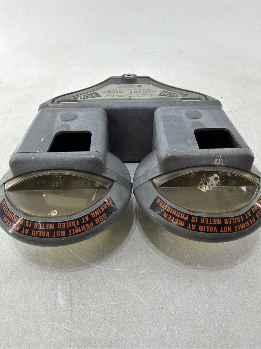 Duncan Duplex Double Parking Meter Rat Hot rod Man Cave Display NO