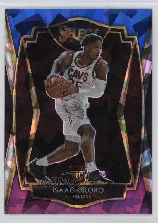 2020 Select Blue White Purple Cracked Ice Prizm Isaac Okoro #182 Rookie RC 0br2