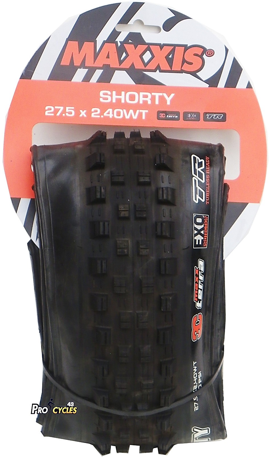 Pneu MAXXIS SHORTY 27.5 pouces technologie Tubeless Ready à grip maximal