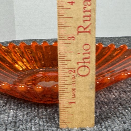 Fostoria Heirloom Orange Bittersweet Oval Bonbon Dish 9" x 5 1/4" MCM Vintage - Picture 8 of 8