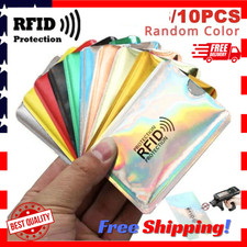 10x RFID Blocking Card Sleeves Credit Debit ID Protector Anti Scan Wallet Shield