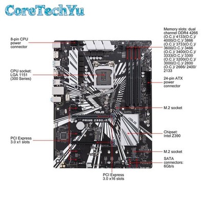 ASUS PRIME Z390-P Motherboard Intel Z390 LGA 1151 DDR4 HDMI ATX
