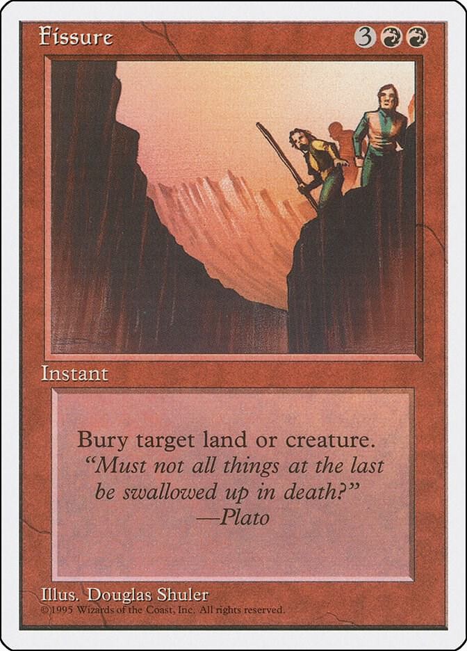 Fissure Common Fourth Edition Magic: The Gathering Near Mint