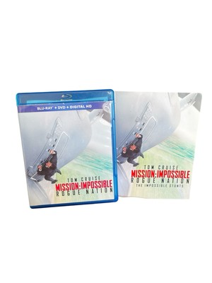 Mission Impossible Rogue Nation BluRay + Dvd Movie & Stunt Book Tom Cruise Film