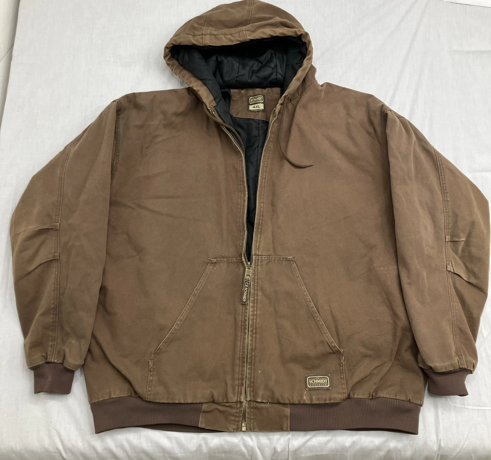 Schmidt Workwear Mens Jacket Brown Size 4XL Outerwear Insulated