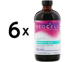 6 x NeoCell Hyaluronic Acid, Blueberry Liquid - 473 ml. (88,09 EUR/L)