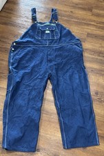 Liberty Denim Overalls Men Size 56x30 Blue Jean Bib Carpenter Work Wear Coverall
