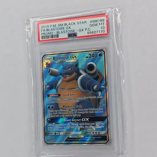 The Pokémon Company Blastoise GX SM Black Star Promo SM189 Holo PSA 10 2019