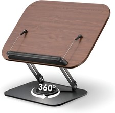 Portable Book Stand for Reading Adjustable Book Holder with 360  Swivel Base