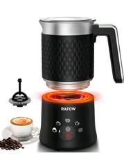 Rafow Electric Milk Frother 5 in 1 Large Capacity Silent Operation – 350ml