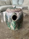 Majolica teapot in 'Shell and Seaweed' pattern by Griffen, Smith and Hill — photo 4
