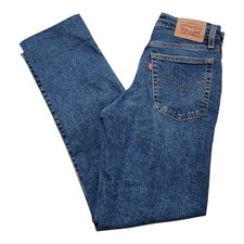 Levi's Wedgie Straight Jeans Women's 25 High Rise Blue Denim Stretch
