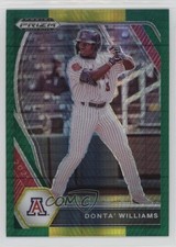 2021 Panini Prizm Draft Picks Green & Yellow Hyper Donta' Williams #PDP106 8d2