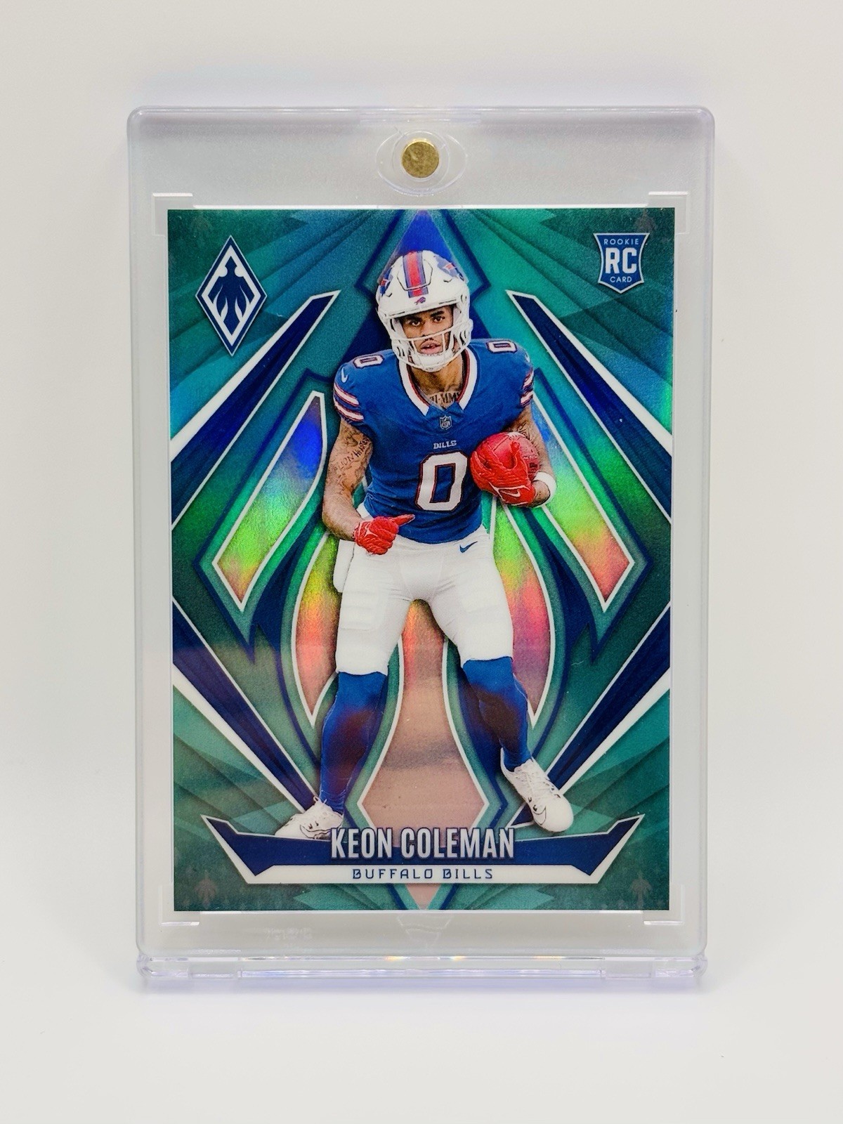 2024 Panini Phoenix Rookies Keon Coleman #213 Teal /28 (RC)