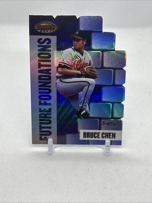 1999 Bowman's Best Future Foundations Die Cut Mach II #'d /1000 Bruce Chen #FF10